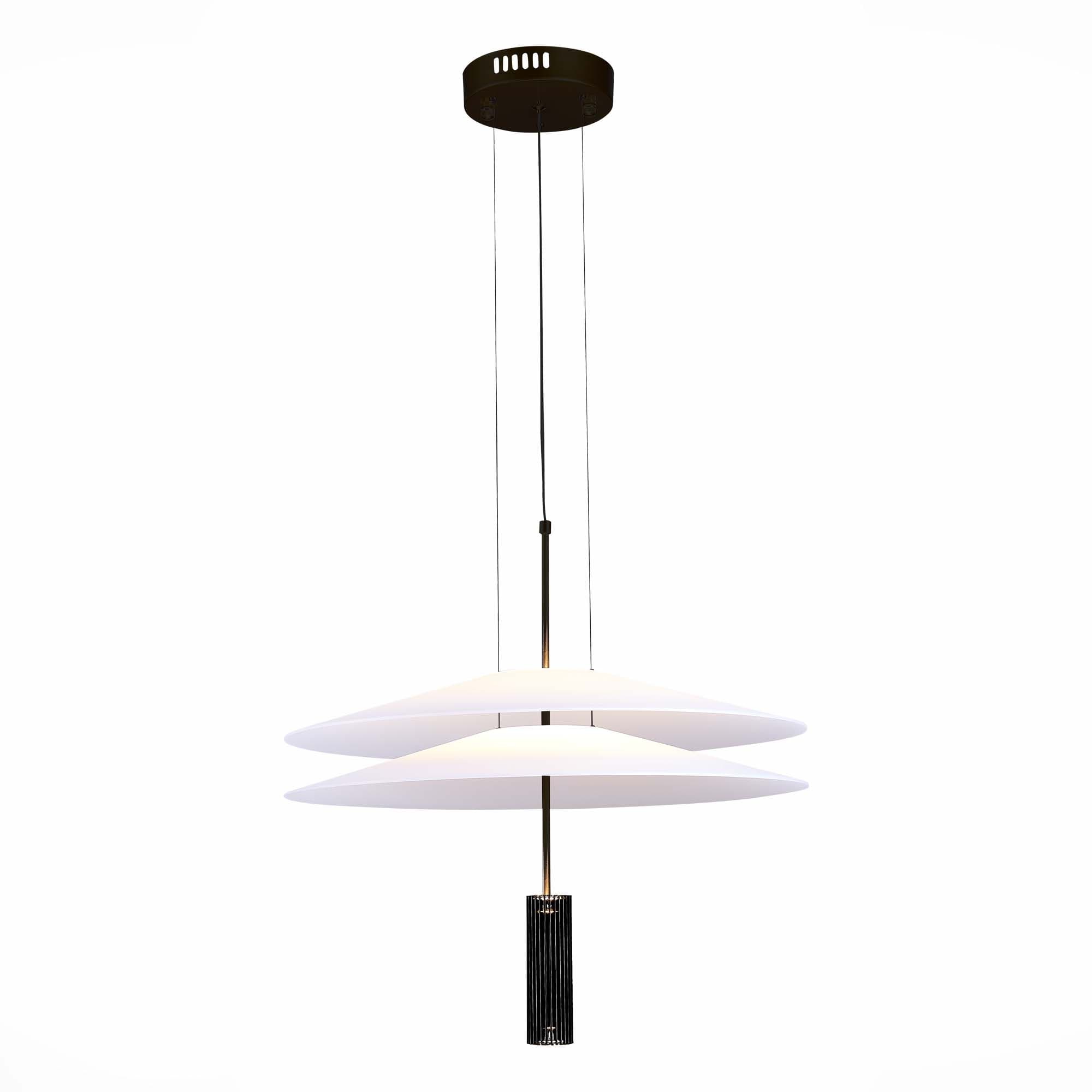ST LUCE SL6101.403.01 Люстра подвесная Черный/Белый LED 1*10W 3000K