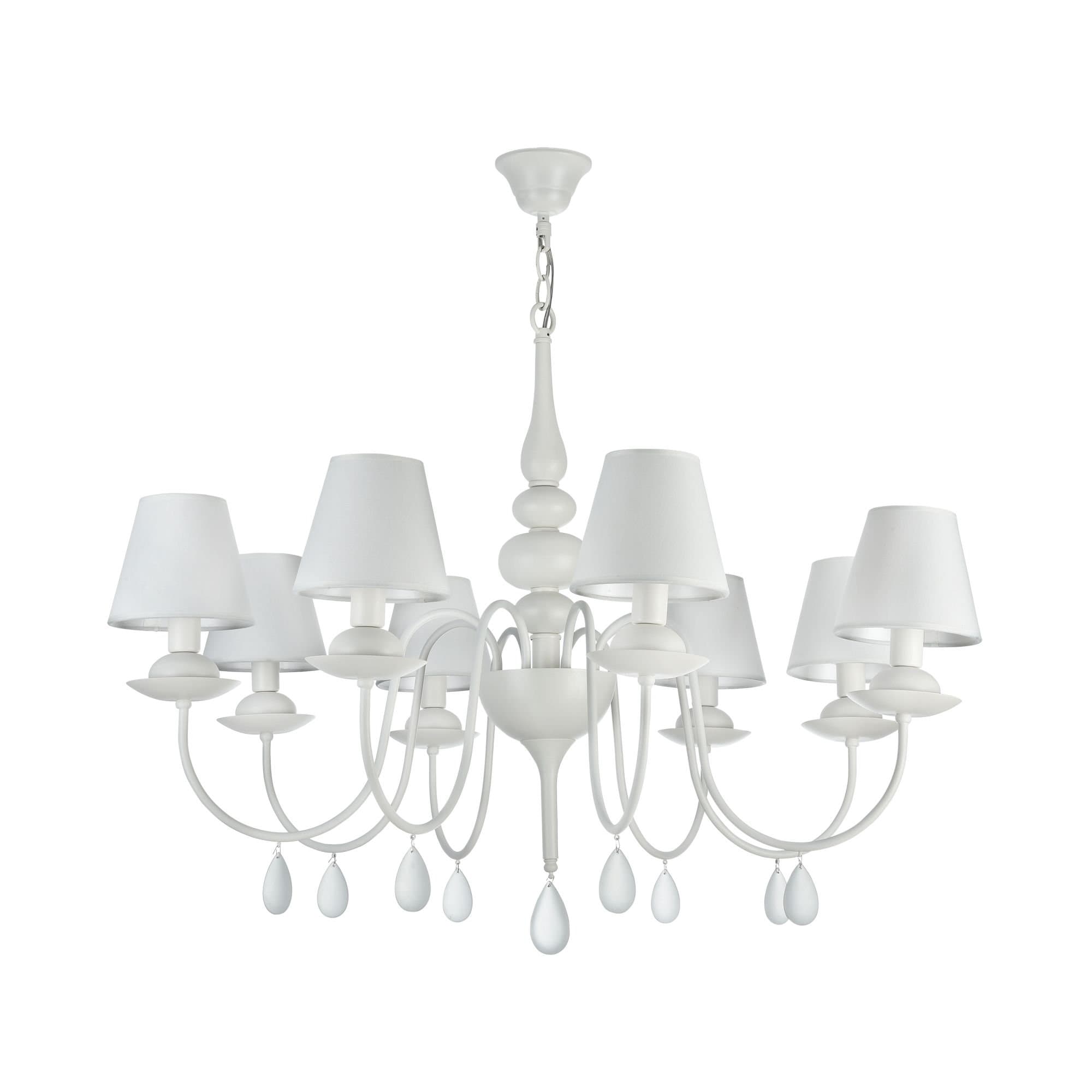 Freya Modern Eliza Белый Люстра E14 40W FR5756-PL-08-W — миниатюра 3
