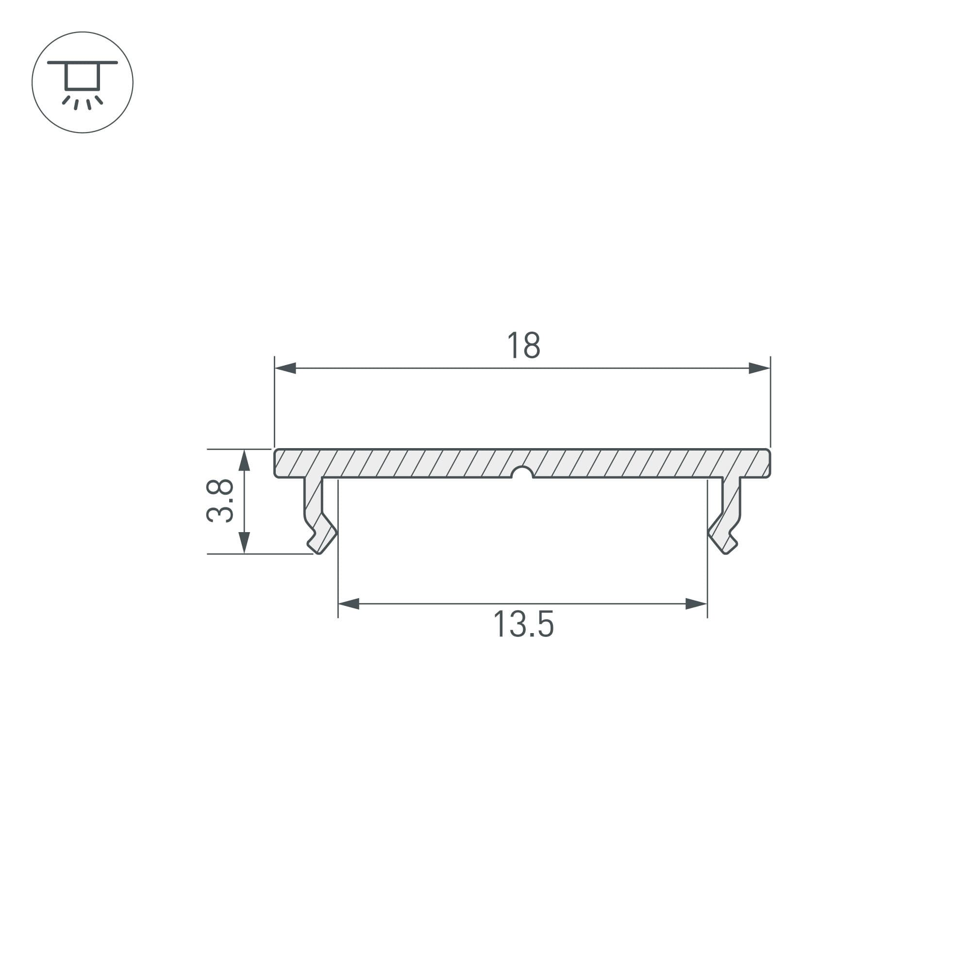 Arlight Профиль TOP-FIX-2000 (Алюминий) 016969 — миниатюра 2