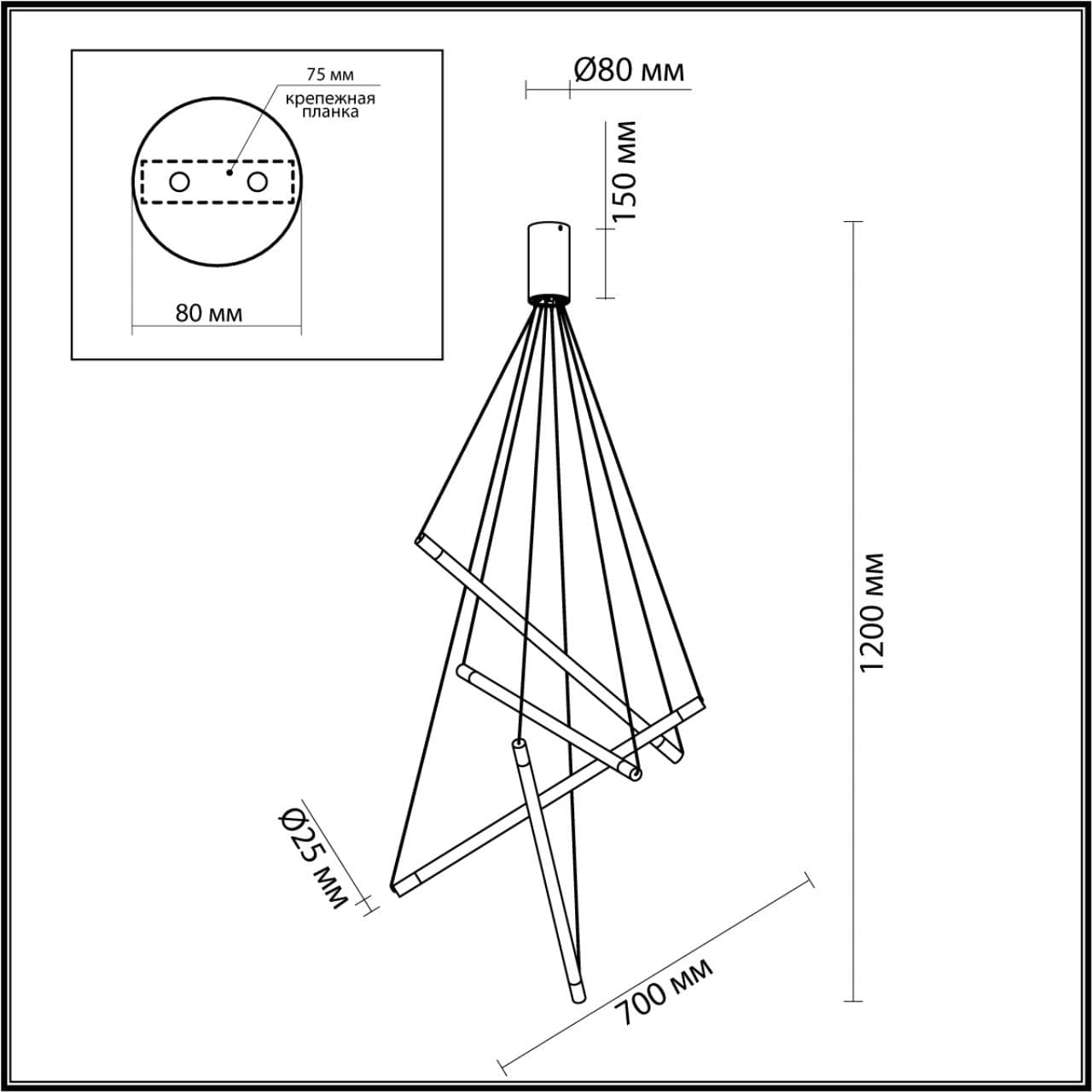 Odeon Light 4369/40L HIGHTECH ODL23 107 полированное золото/акрил с пузырьками Подвесной св-к IP20 LED 30W 3000K 1050Лм SPARKY — миниатюра 2