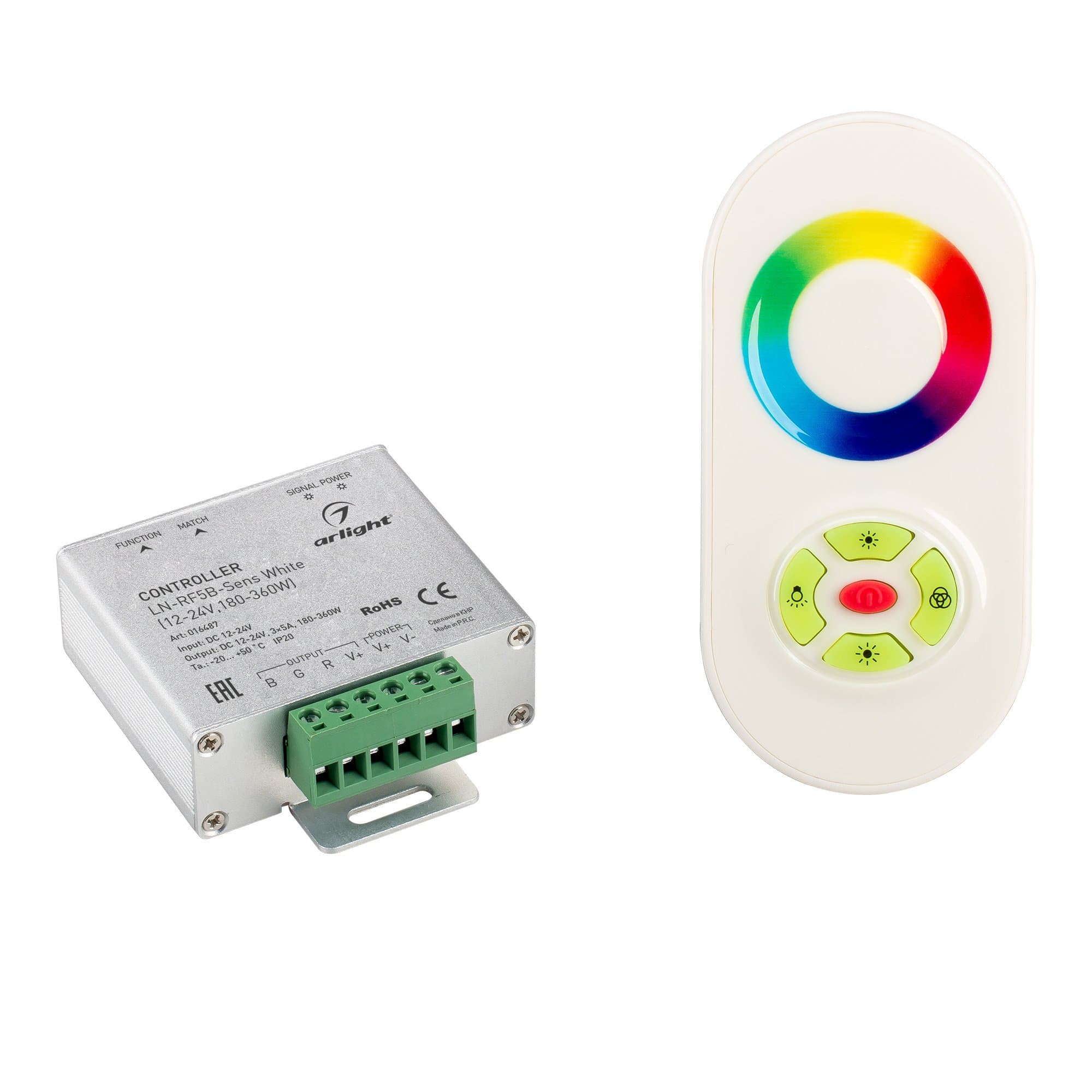 Arlight Контроллер LN-RF5B-Sens White (12-24V,180-360W) (IP20 Металл, 1 год) 016487 — миниатюра 1