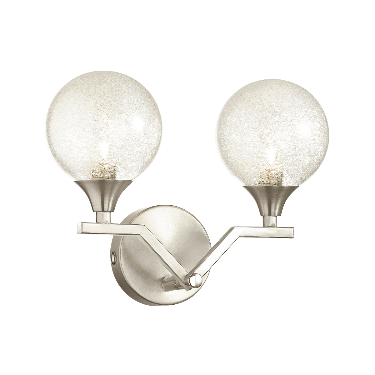 Lumion 4567/2W VINTAGE LN21 никель Бра с выключателем IP44 G9 2*40W 220V ALMA — миниатюра 2