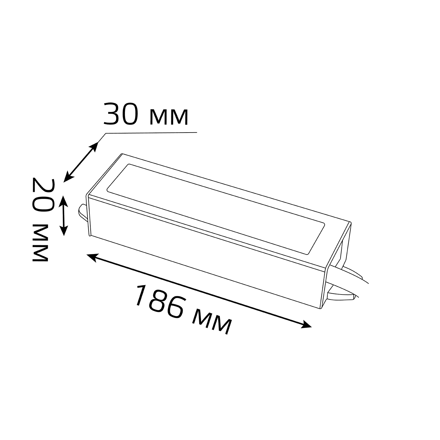 Gauss Блок питания для светодиодной ленты пылевлагозащищенный 15W 12V IP66 202023015 — миниатюра 2