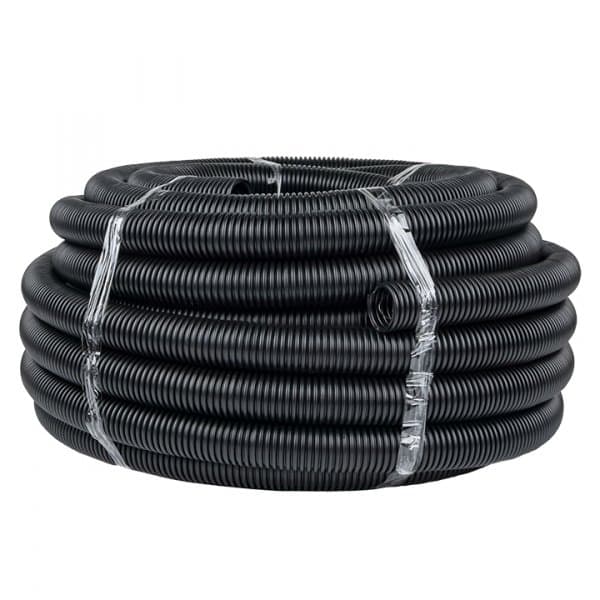 EKF PROxima Труба гофр. ПНД Plast с зондом d40мм (25м.) черная — миниатюра 1
