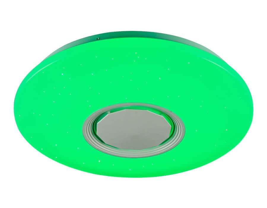Ambrella Музыкальный светодиодный светильник c подсветкой RGB FF200 WH/CH белый 48W D395*80 (ПДУ ИК) — миниатюра 4