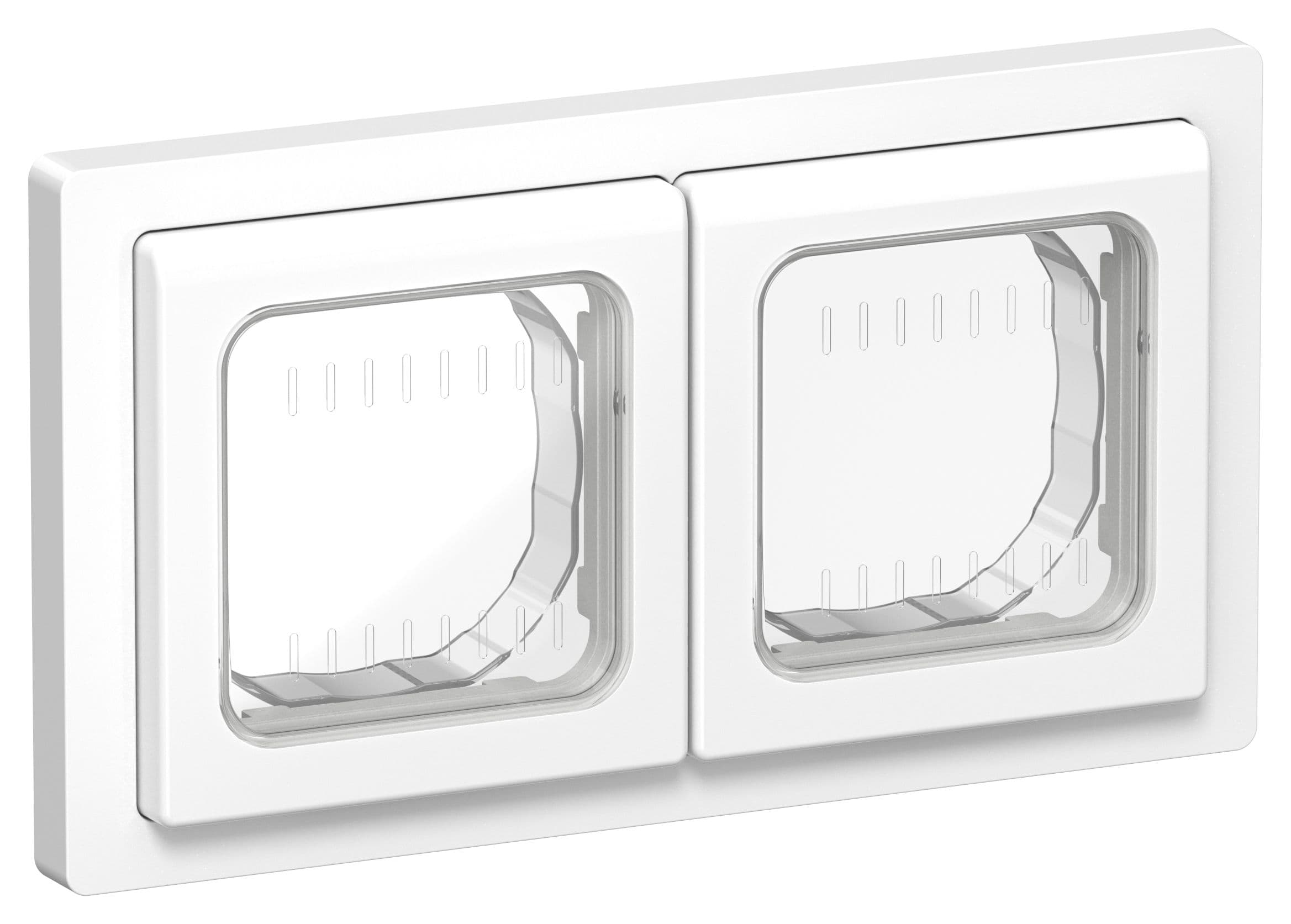 IEK FLITE Белый Рамка 2-местная IP55