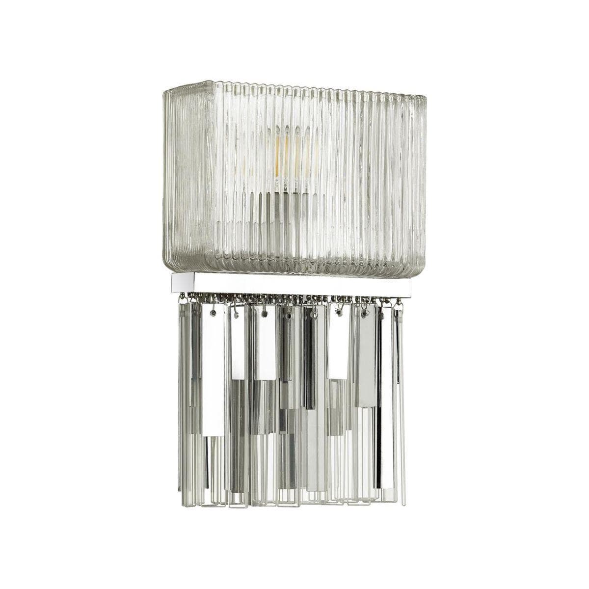 Odeon Light 4871/1W HALL ODL_EX22 57 хром/прозрачный/стекло Бра E14 1*40W GATSBY