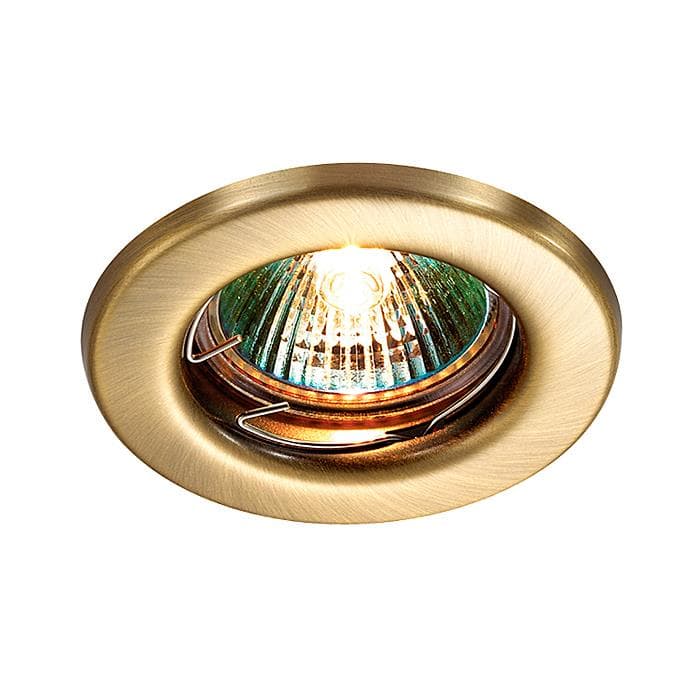 Novotech 369700 NT12 257  Светильник встраиваемый НП  IP20 GX5.3 50W 12V CLASSIC бронза