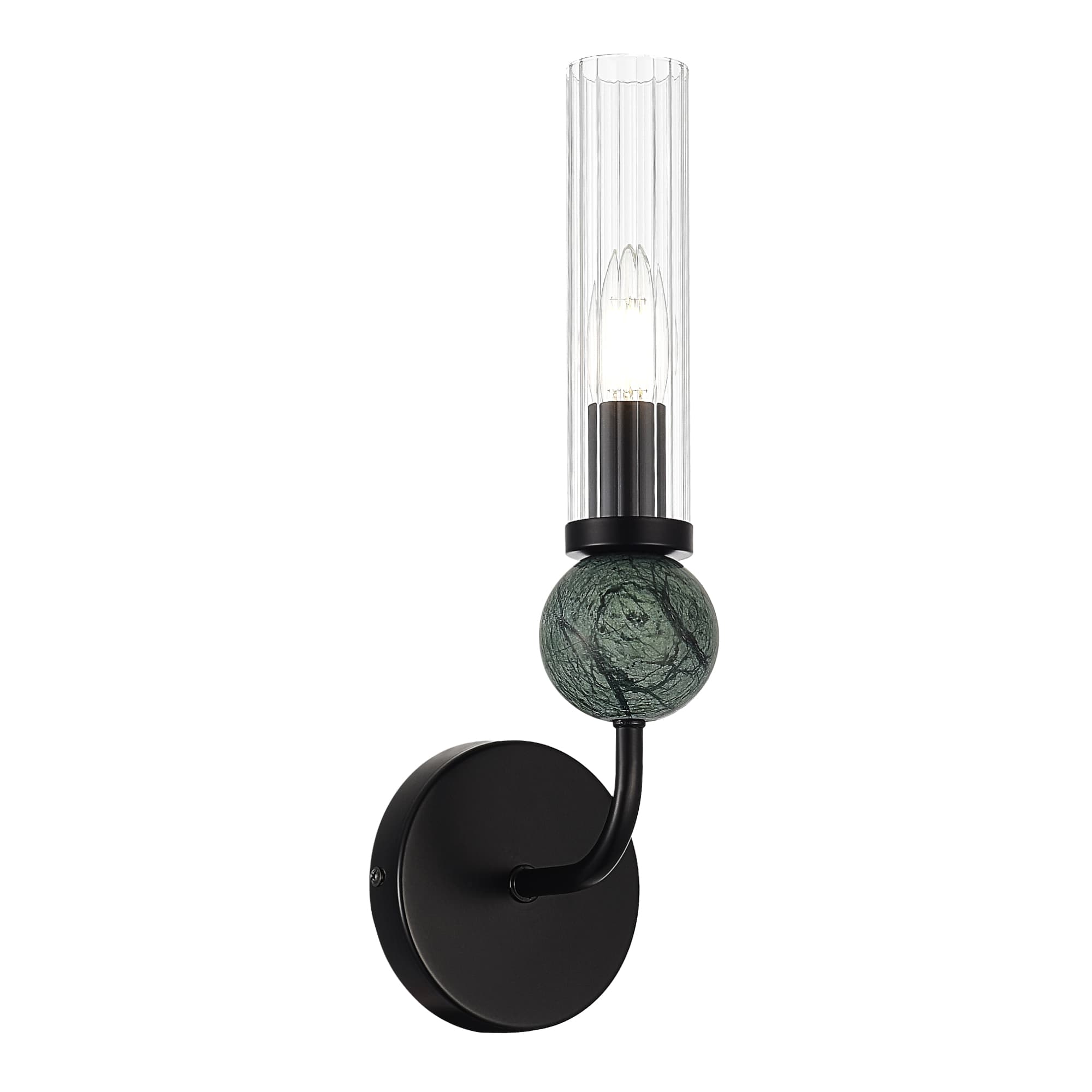 ST LUCE SL1244.401.01 Светильник настенный черный/прозрачный E14 1*40W