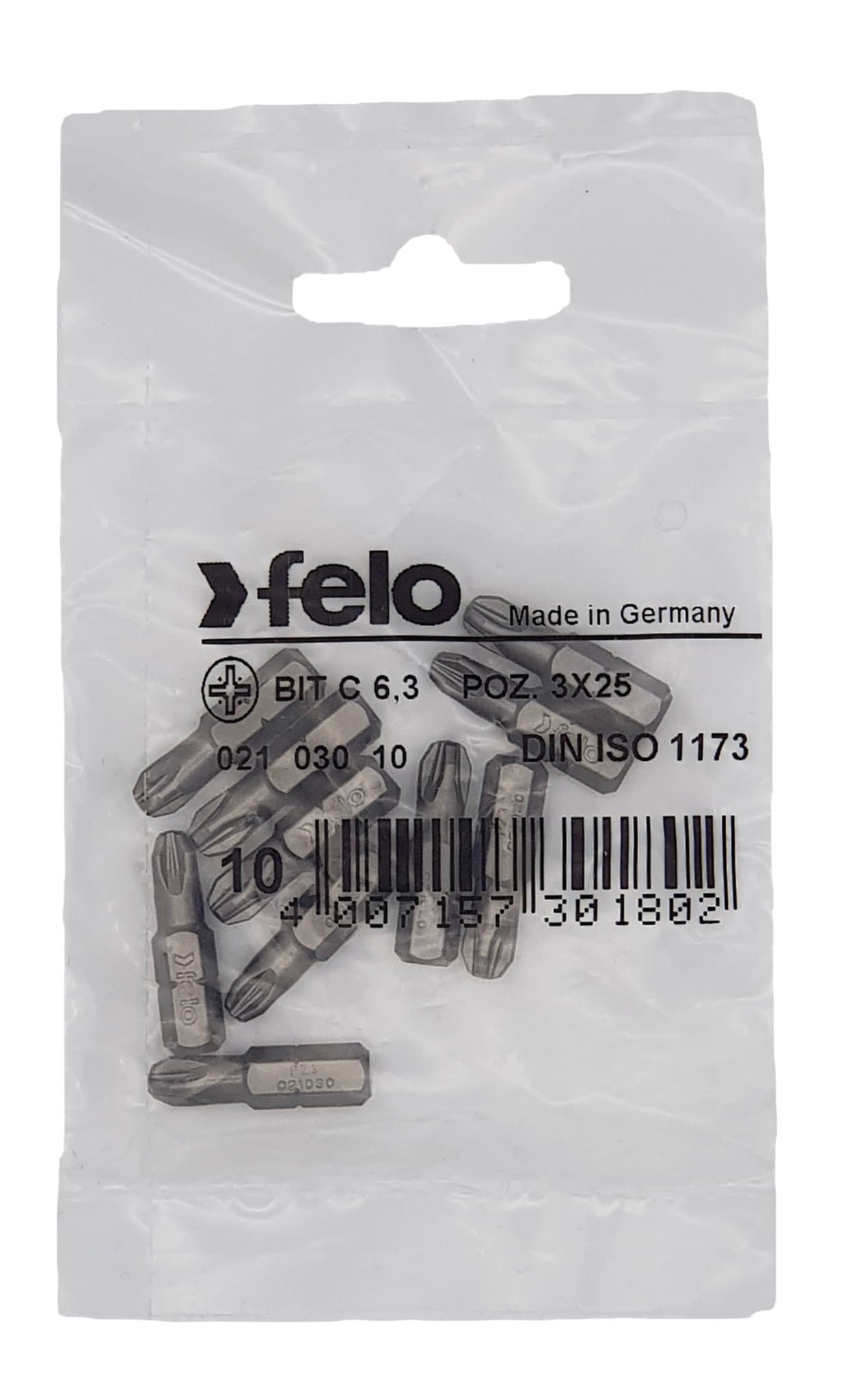 Felo Бита крестовая серия Industrial PZ 3X25, 10 шт 02103010