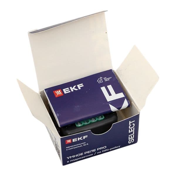 EKF Умное реле в подрозетник 1-канальное с нейтралью 16А Zigbee Connect Select PRO — миниатюра 11