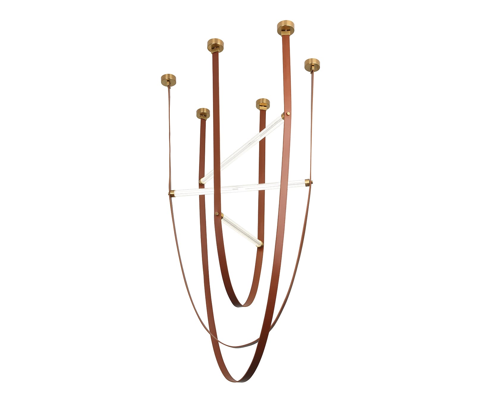 Kink Light 07686-120+140+150,04 Подвес Ровекс коричневый L120+L140+L150 Led 46W (4000K)