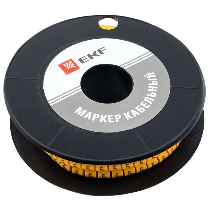 EKF PROxima Маркер кабельный 2,5 мм2 "5" (1000 шт.) (ЕС-1) — миниатюра 2