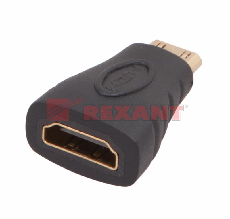 ПереходНИК гн.HDMI - шт.Mini HDMI GOLD Rexant 17-6801 — миниатюра 2