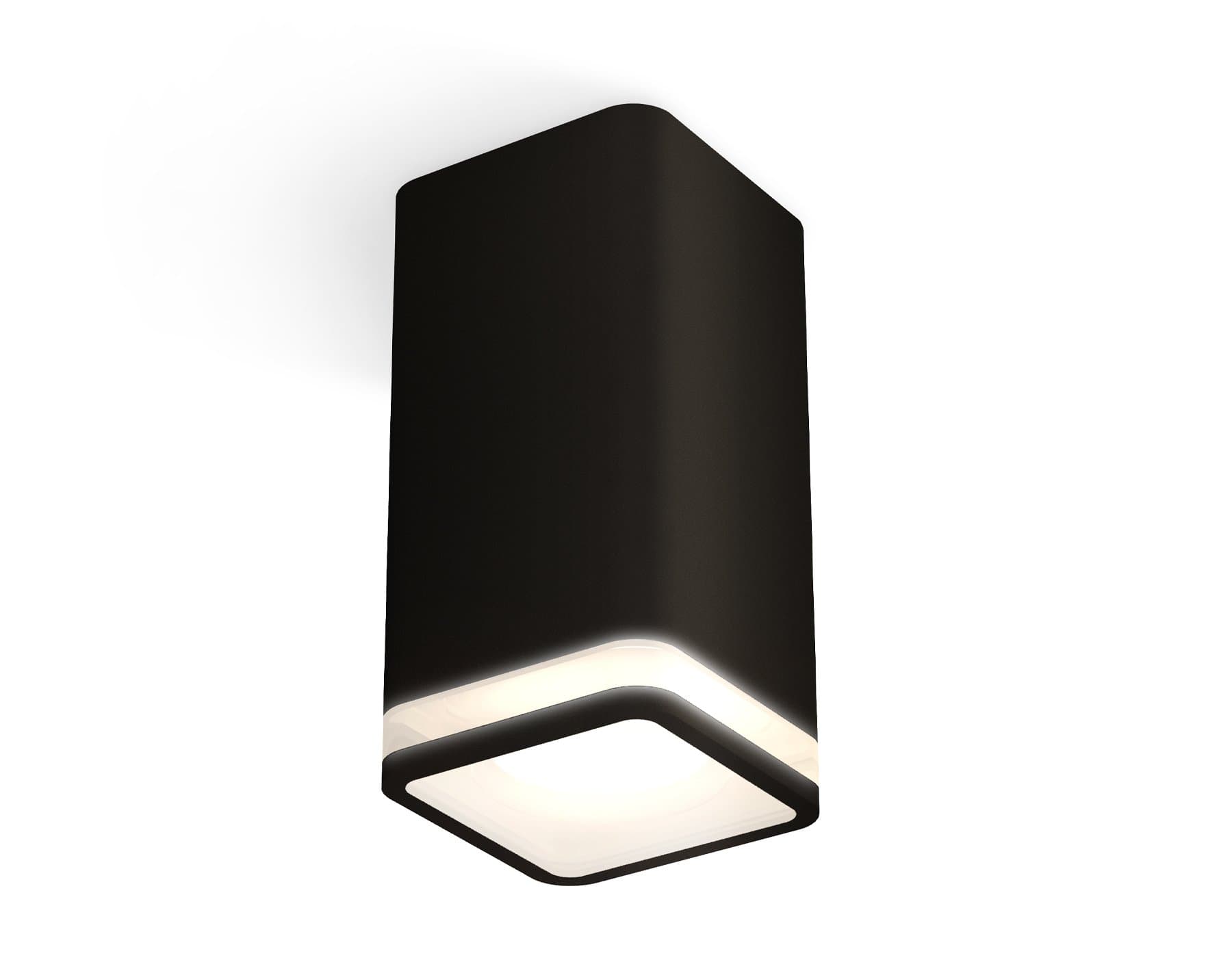 Ambrella Комплект накладного светильника с акрилом XS7821020 SBK/FR черный песок/белый матовый MR16 GU5.3 (C7821, N7751) — миниатюра 1