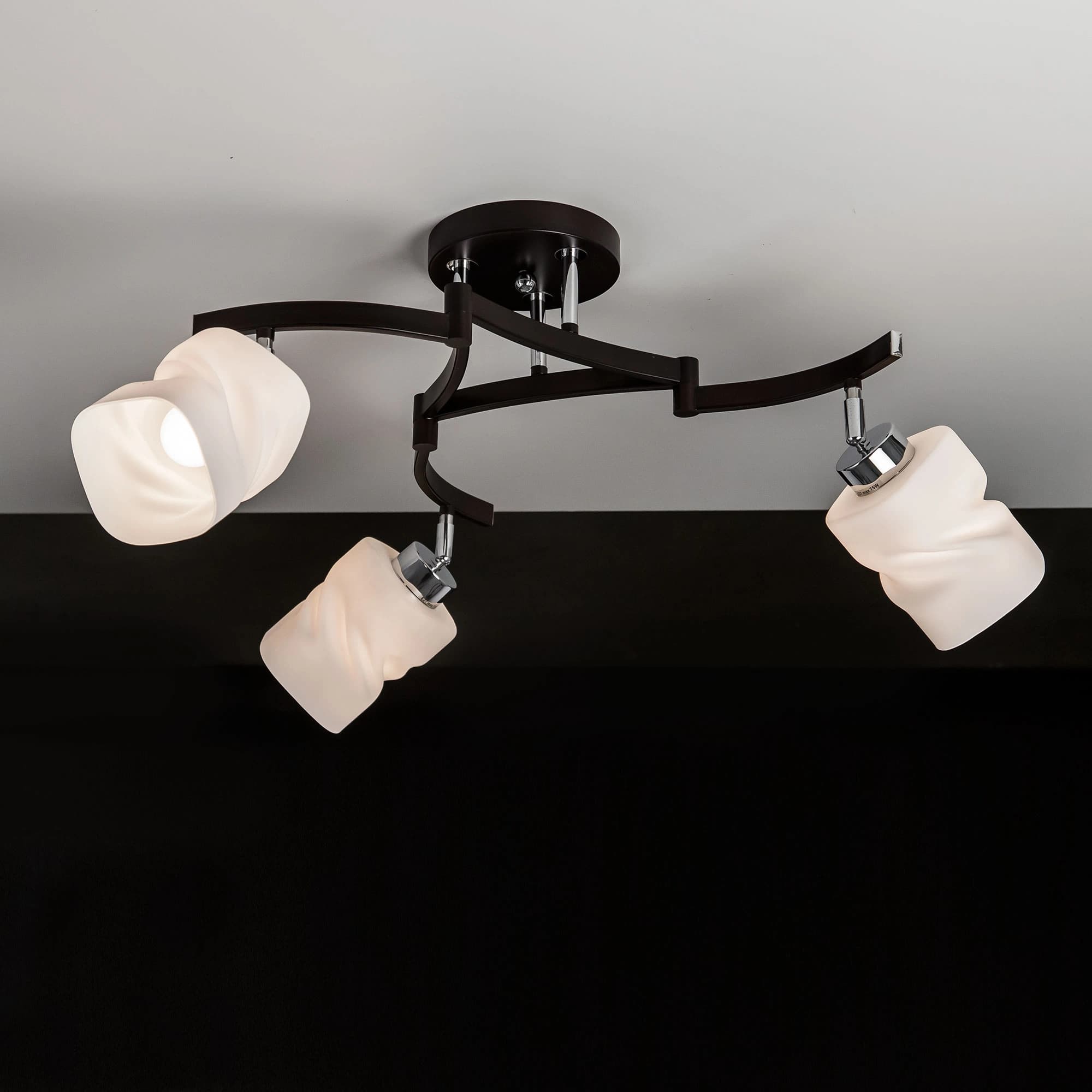 Citilux CL126132 Берта Хром+Венге Люстра — миниатюра 3