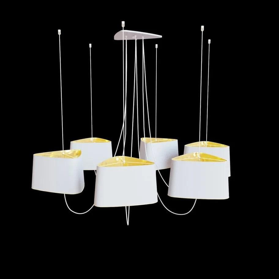 LOFT IT LOFT1167-6WH LOFT ITПодвесная люстра 6 х E27 max 40Вт LOFT1167-6WH, шт — миниатюра 2