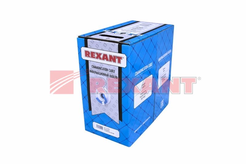 Кабель UTP 4PR 23AWG CAT6 305м Rexant 01-0047 — миниатюра 2