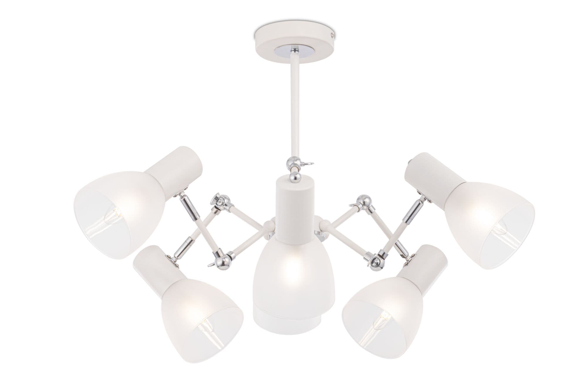 Freya Modern Avery Белый и Хром Люстра FR5080PL-06W — миниатюра 4