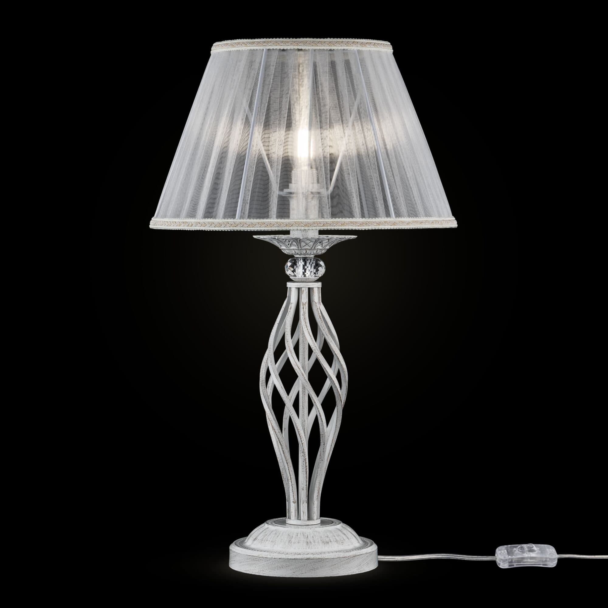 Maytoni Elegant Grace Белый с Золотом Настольная лампа 1xE14 40W ARM247-00-G — миниатюра 5