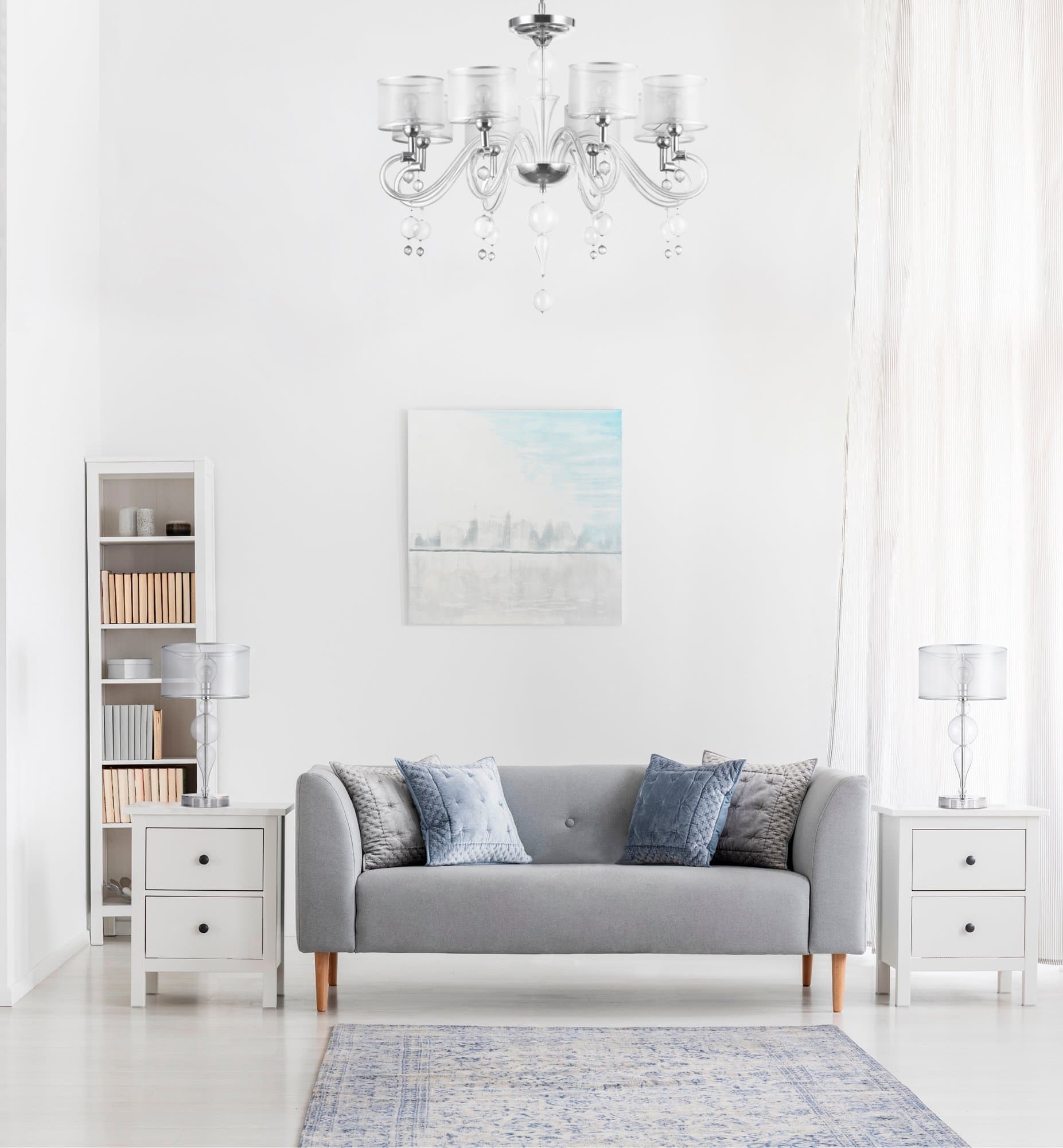 Maytoni Neoclassic Bubble Dreams Хром Подвесная люстра 8xE14 40W MOD603-08-N — миниатюра 4