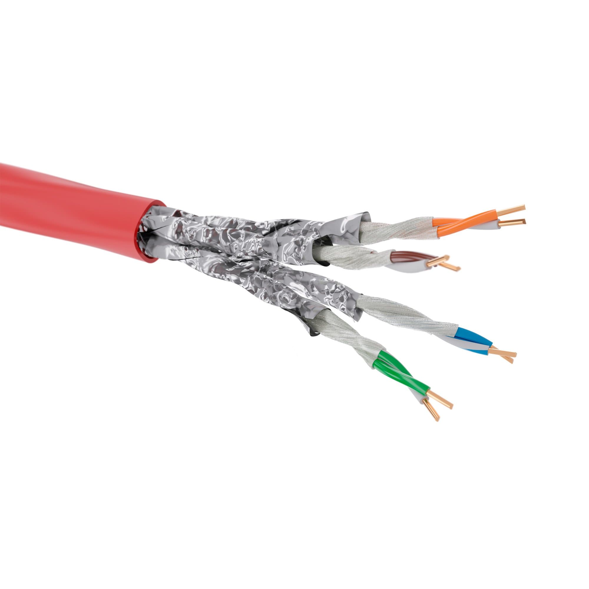 DKC Кабель CAT 6A, U/UTP Application, нг(А)-FRHF, бухта 500м, красный