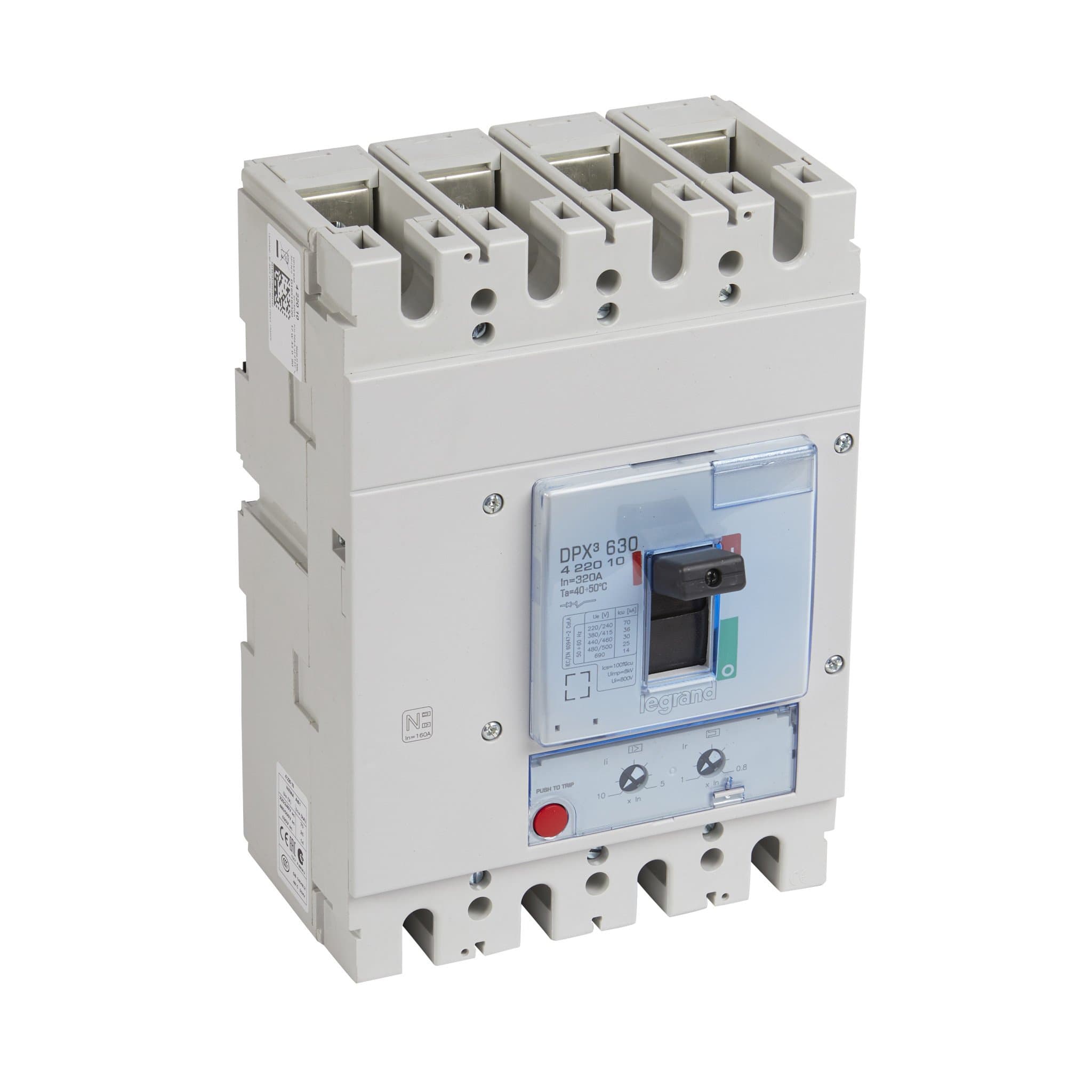 Legrand DPX3 630 Автоматический выключатель 3P+N/2 320А 36kA/термомагн.расц. 422010 — миниатюра 1
