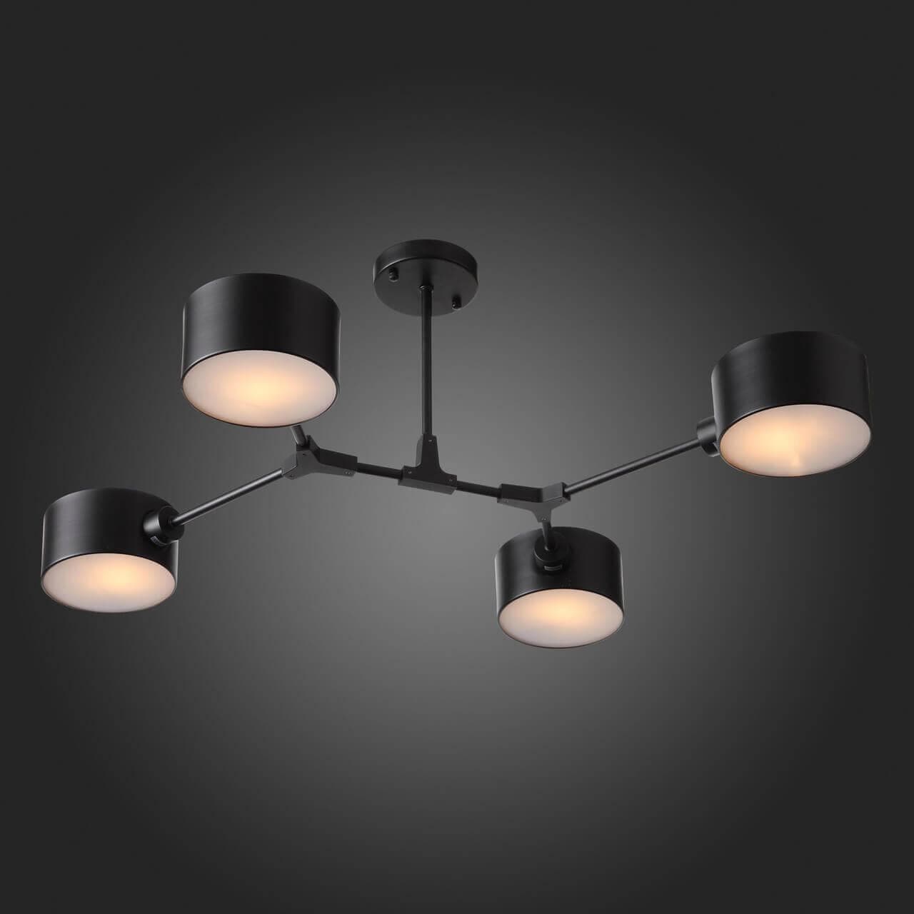 Evoluce SLE183402-04 Светильник потолочный Черный/Черный E14 4*60W — миниатюра 4