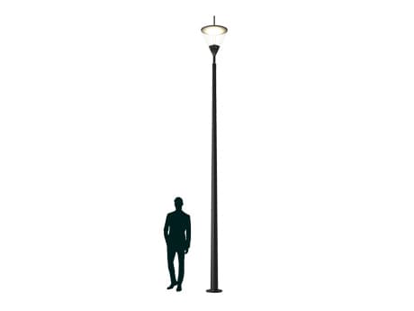 APEX LED 40W RW 830 RAL9005 POLE 5M (в комплекте ЗДФ) — миниатюра 1