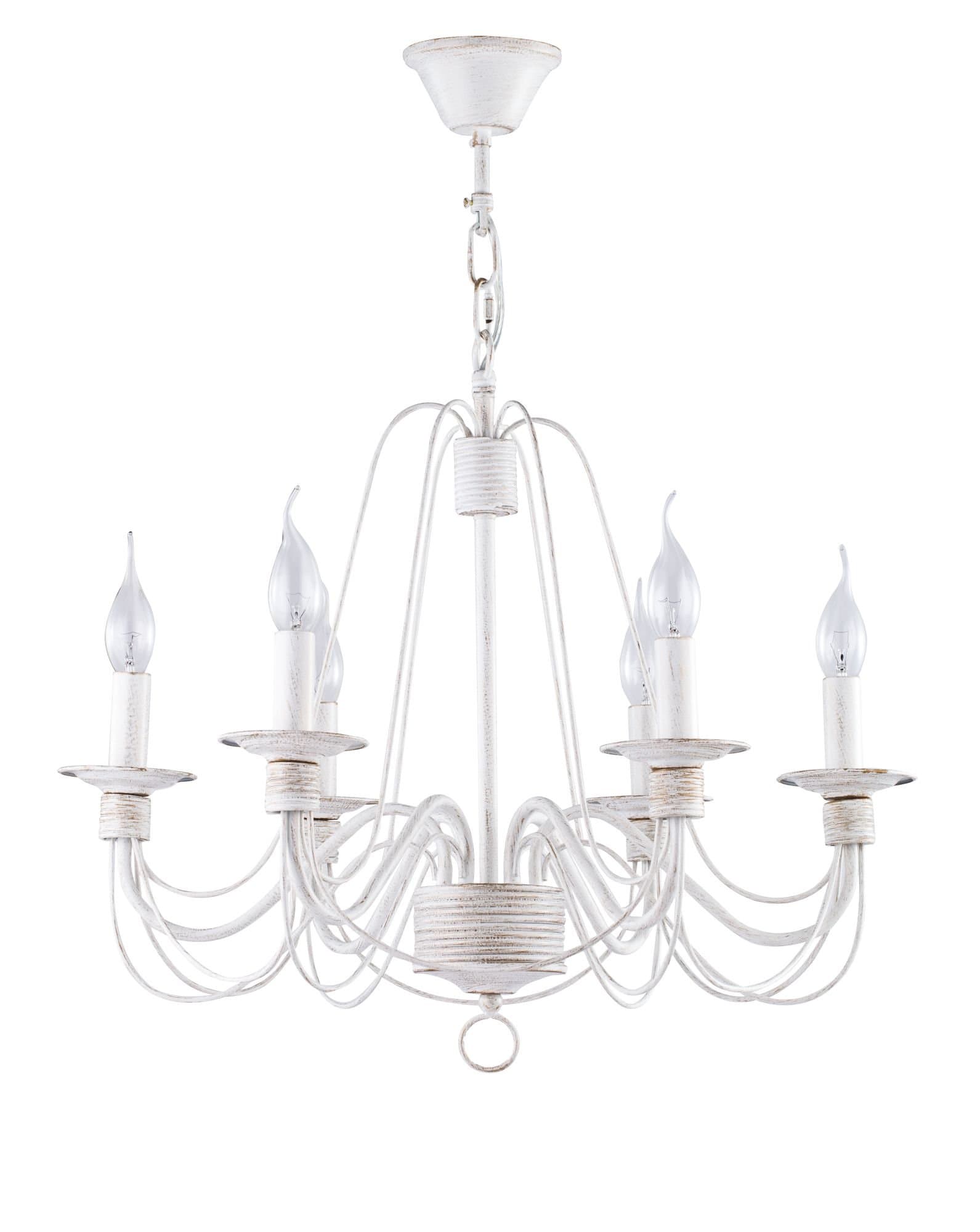 Freya Classic Velia Белый с Золотом Люстра E14 60W FR2046-PL-06-WG — миниатюра 2