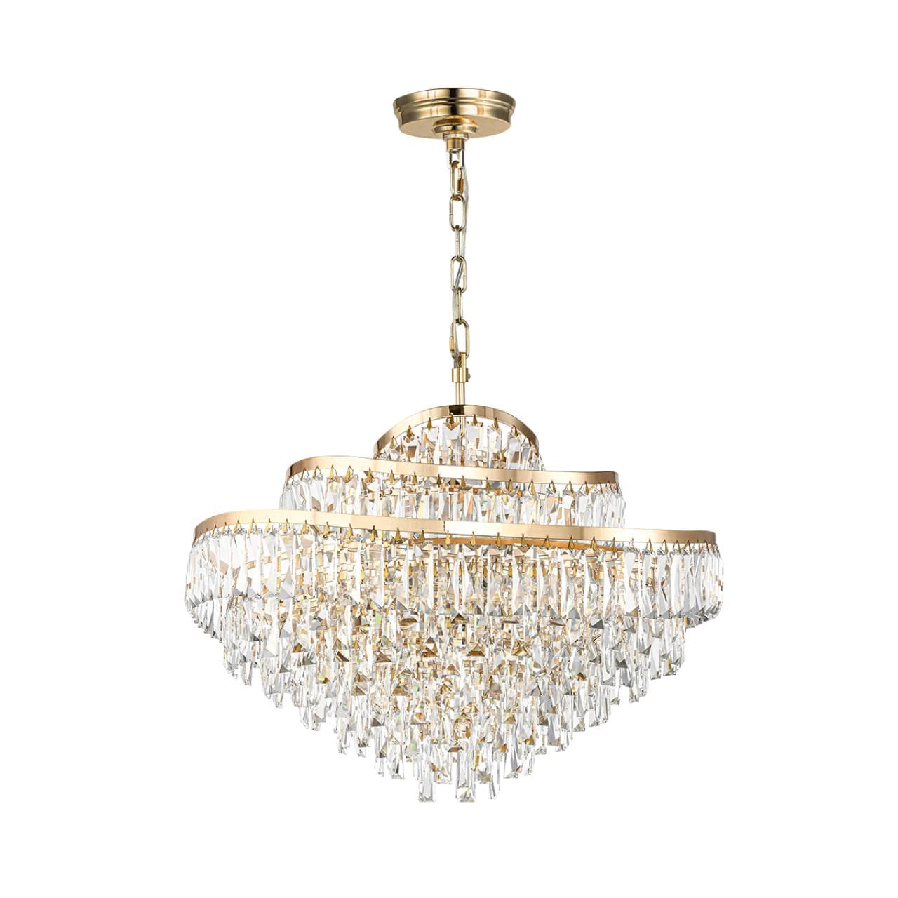 Odeon Light 5073/14 HALL (В 2-Х КОРОБКАХ) ODL24 505 золото/прозрачный/металл/хрусталь Люстра E14 14*40W WAYTA