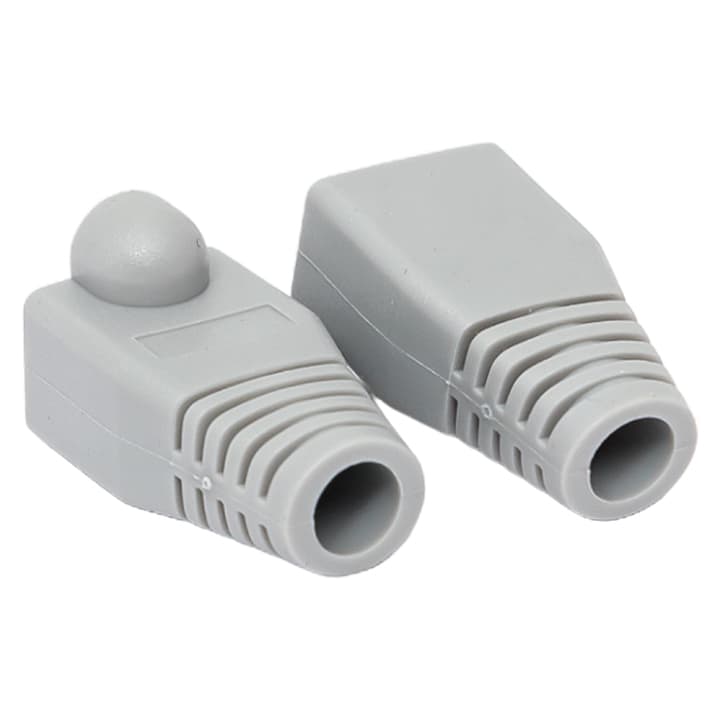 EKF Колпачок изолирующий TERACOM для коннекторов RJ-45 PVC серый (упак.10шт) — миниатюра 3