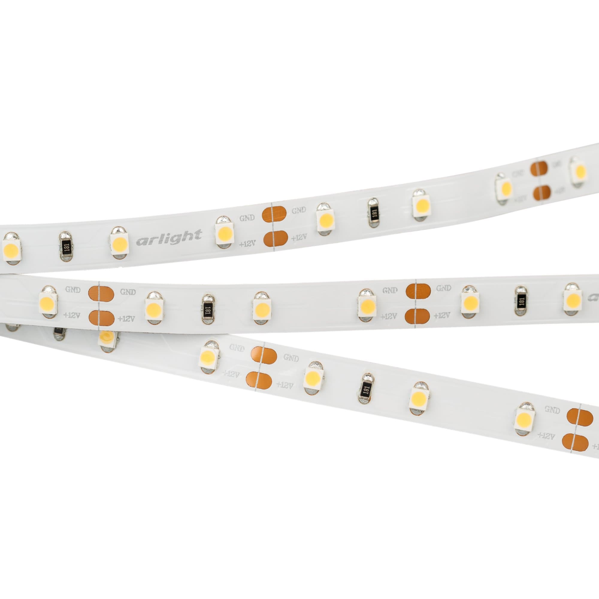 Arlight Светодиодная лента RT 2-5000 12V Warm2700 (3528, 300 LED, CRI98) (4.8 Вт/м, IP20) 021420(1) — миниатюра 1
