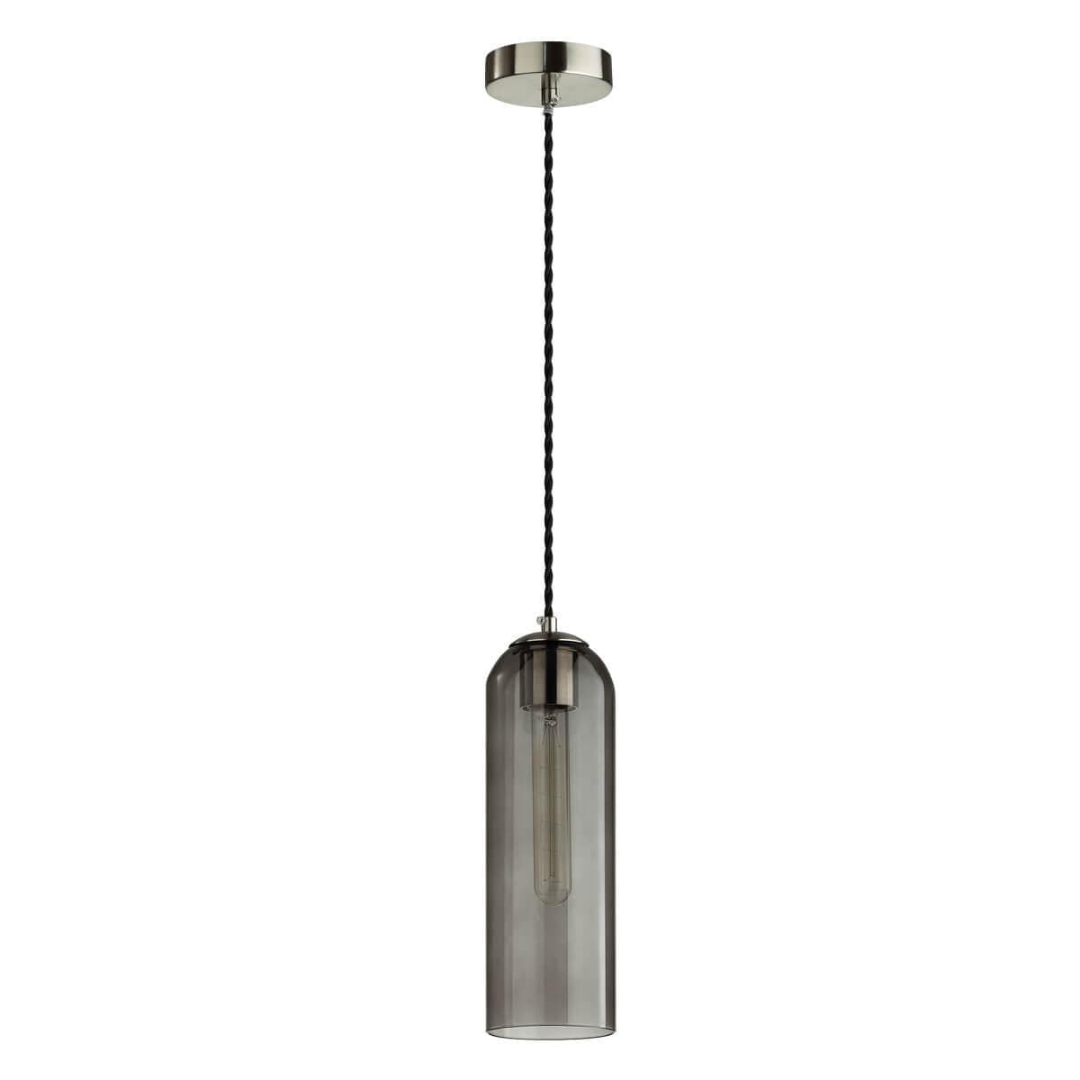 Odeon Light Подвес E27 1*60W VOSTI PENDANT ODL21 291 никель/дымчатый — миниатюра 1