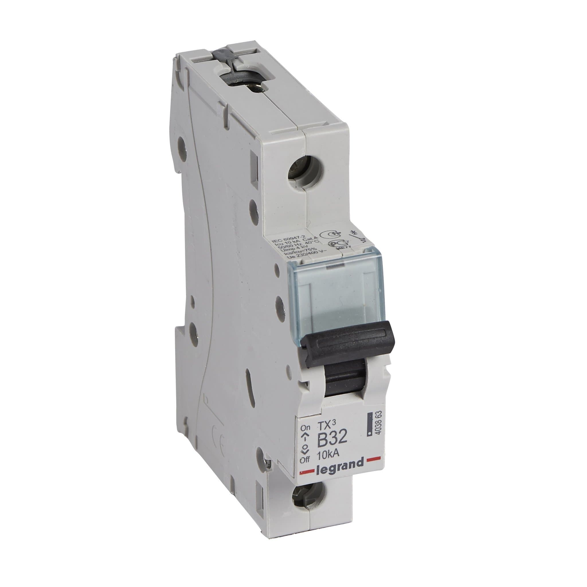 Legrand TX3 Автоматический выключатель 1P 32A (B) 6000/10kA 403863 — миниатюра 1