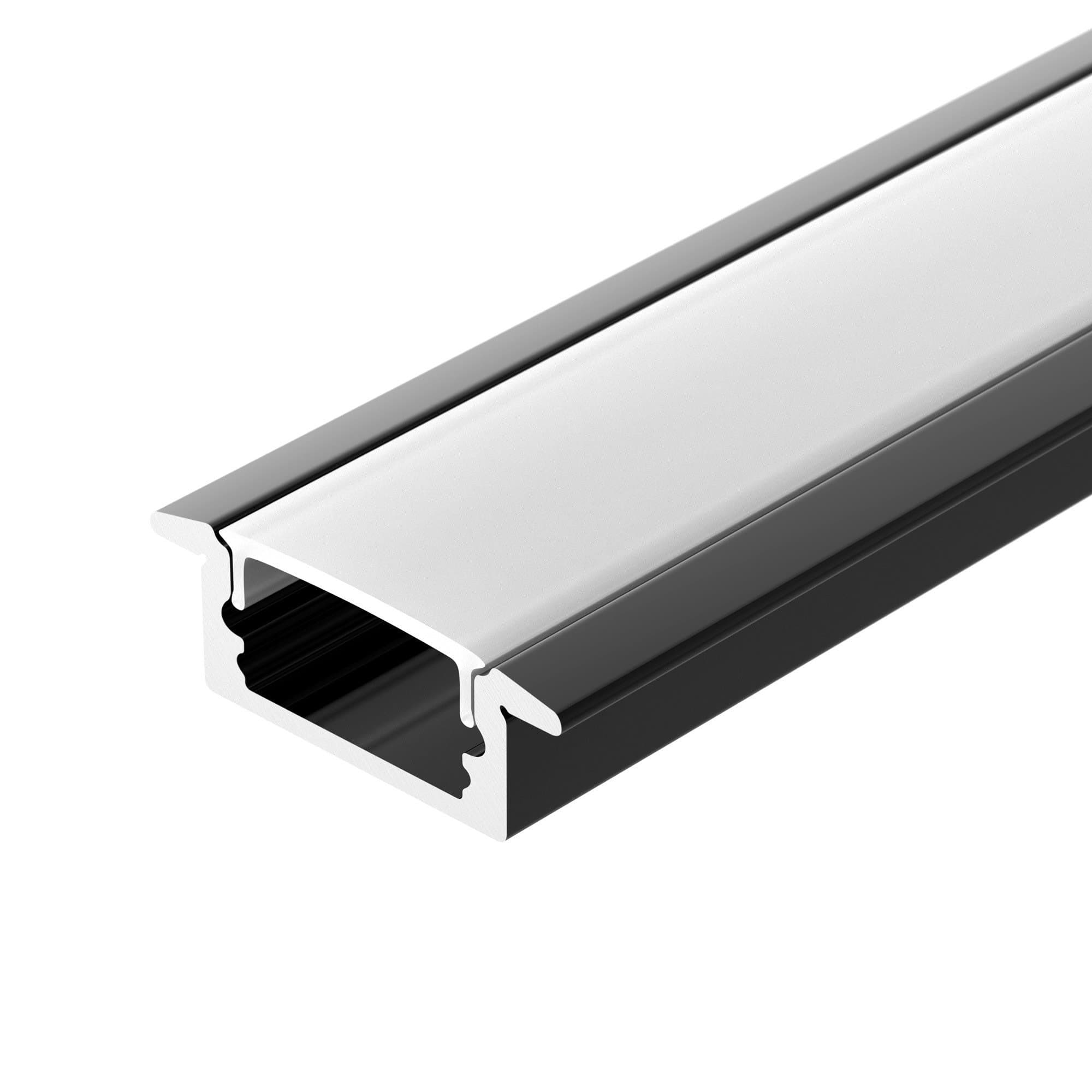 Arlight Профиль LINE-2308-F-2000 ANOD BLACK (Алюминий) 040301 — миниатюра 1