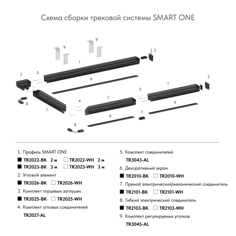 Denkirs TR3044-AL Закладной профиль SMART PROFI для натяжного потолка 2м — миниатюра 6