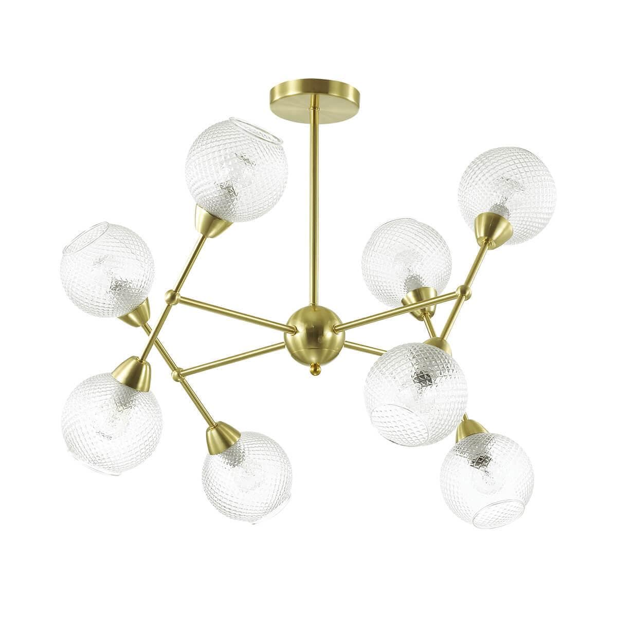 Lumion 3752/8C LN19 048 матовое золото Люстра на штанге E14  8*40W 220V EVERLY — миниатюра 2