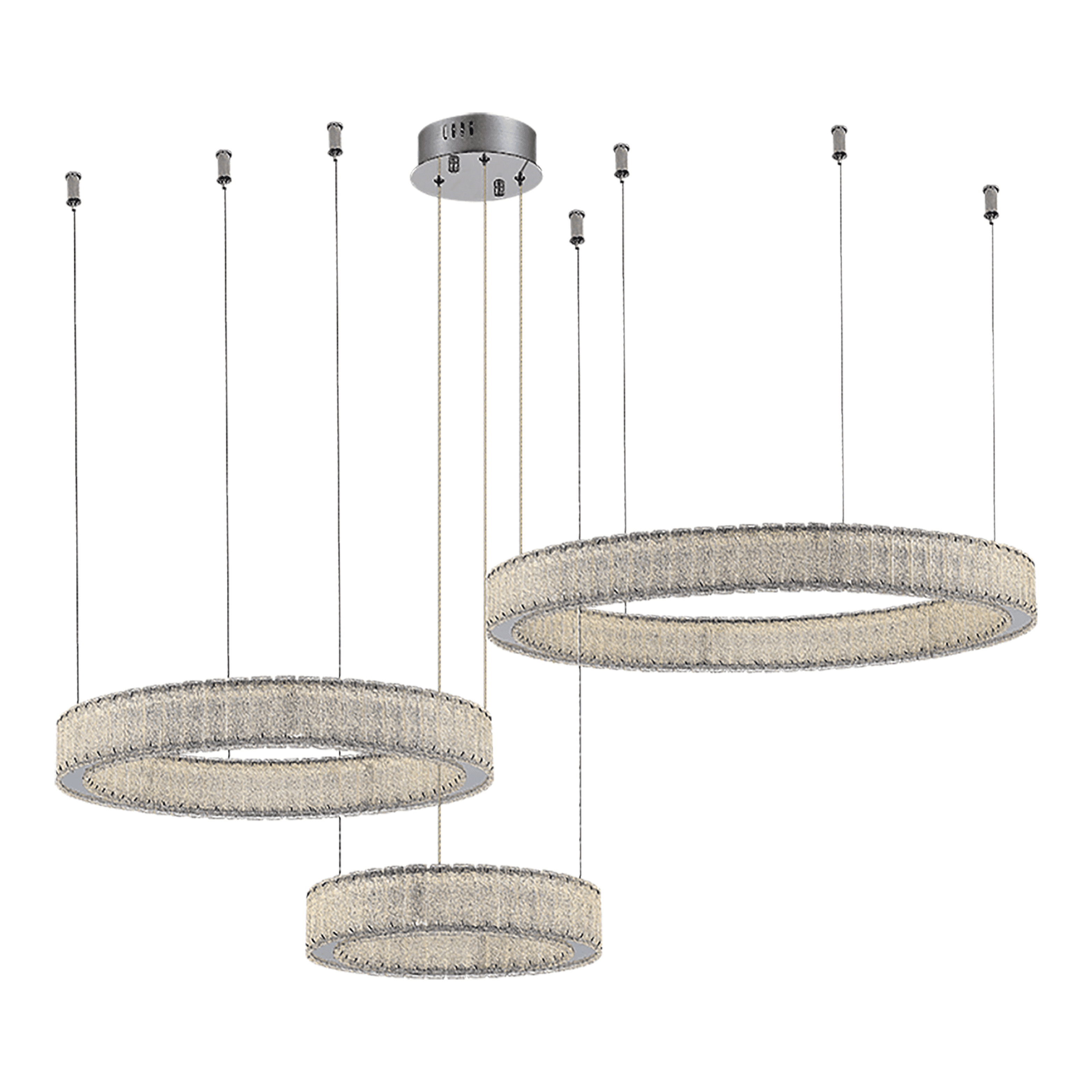 ST Luce SL6008.113.03 Люстра подвесная Хром/Хром LED 3*95W 3000K