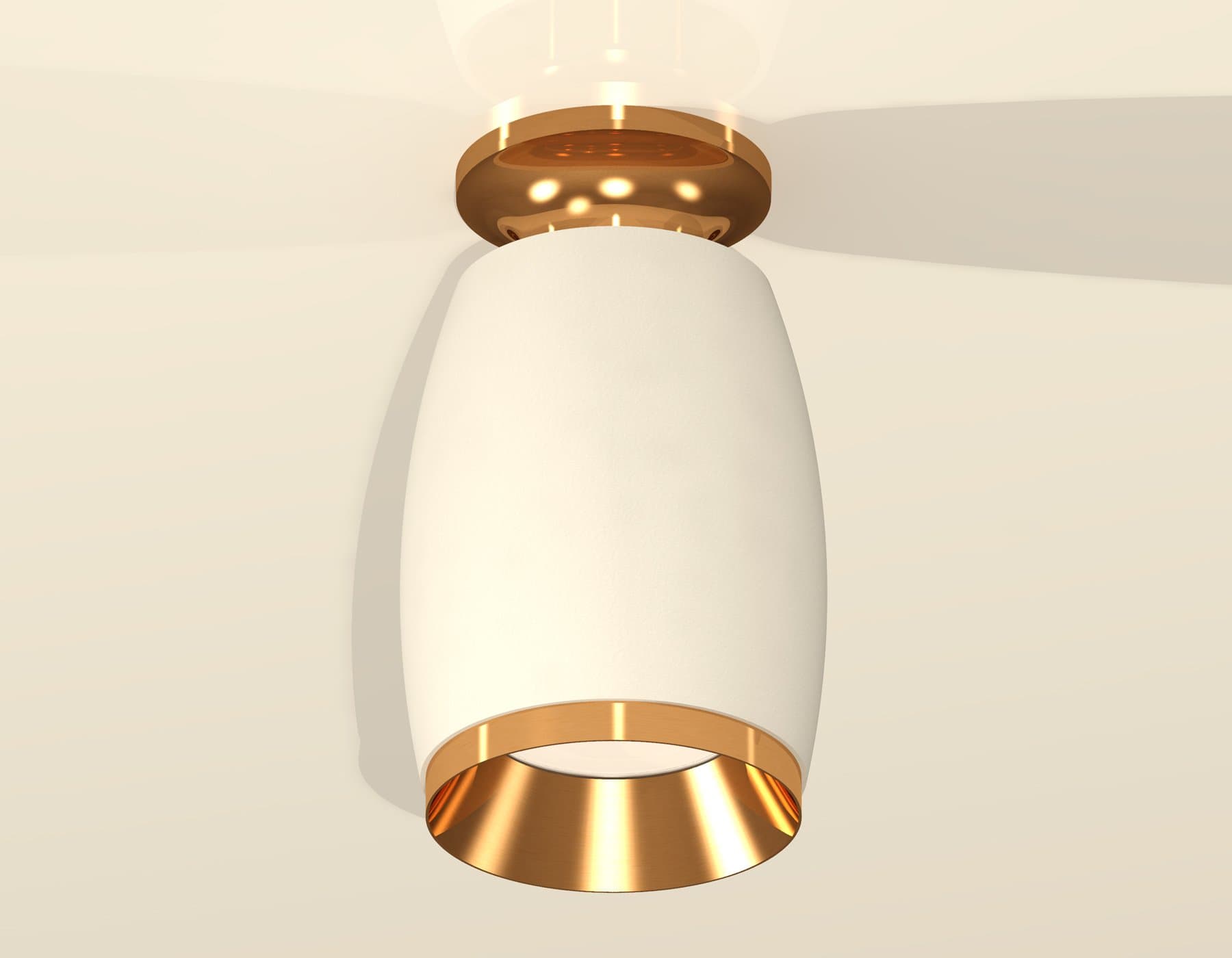 Ambrella Комплект накладного светильника XS1122044 SWH/PYG белый песок/золото желтое полированное MR16 GU5.3 (N6905, C1122, N7034) — миниатюра 2