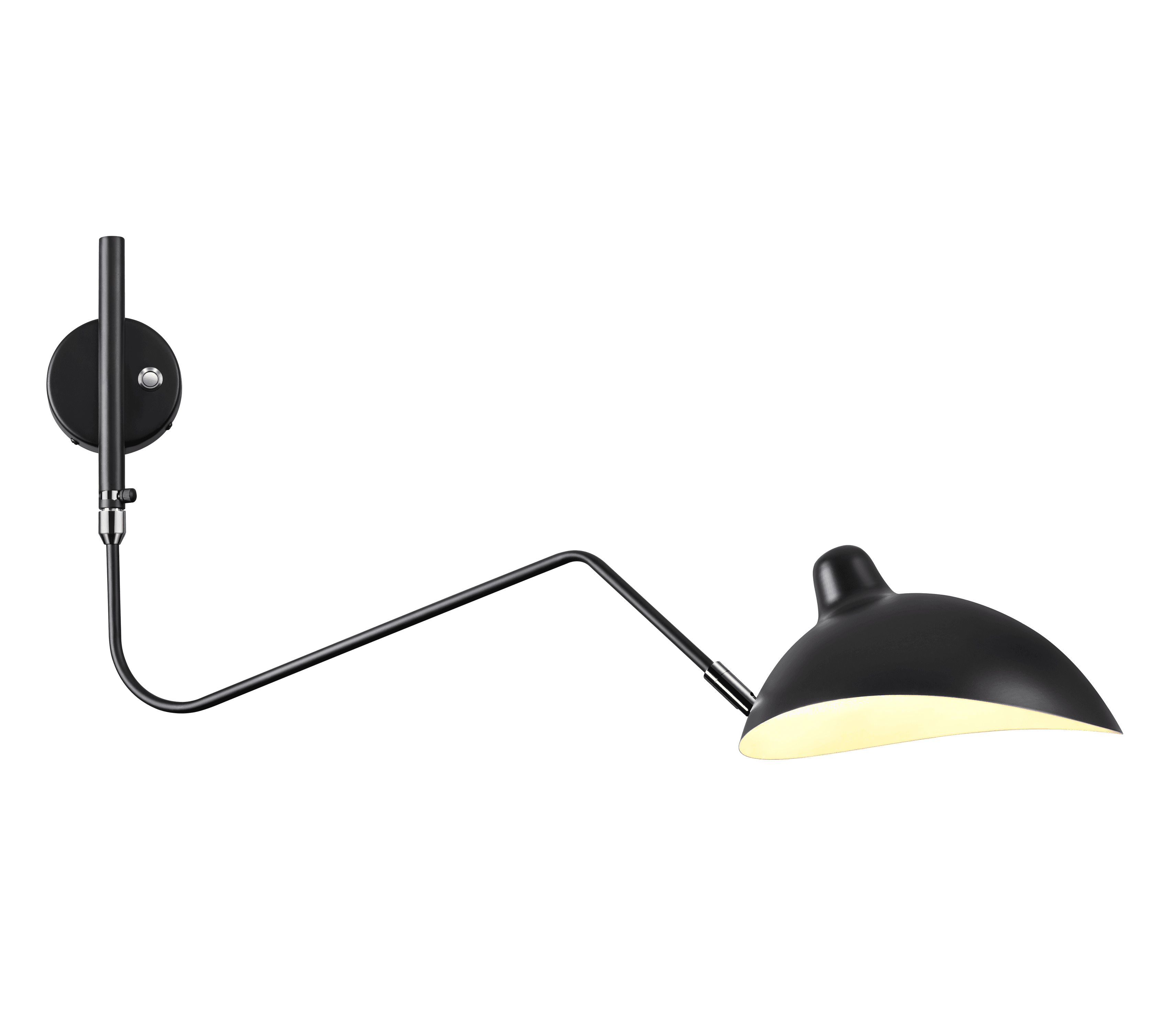 Odeon Light 4831/1W WALLI ODL21 503 черный/хром Настенный светильник E27 1*40W KERBI — миниатюра 2