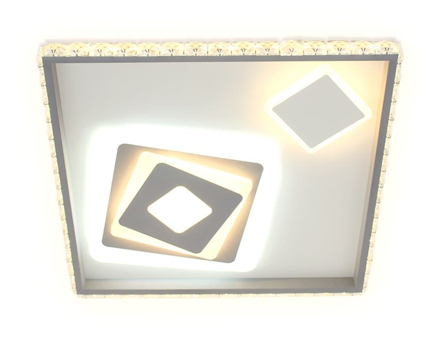 Ambrella Потолочный светодиодный светильник с пультом FA248 WH белый 117W 500*500*75 (ПДУ РАДИО 2.4)