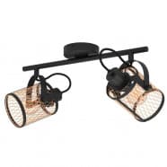Eglo DELLOW Подвесной потолочный светильник (люстра) DELLOW, 2Х40W, E27, L475, B180, H210, сталь/латунь, ч 43532