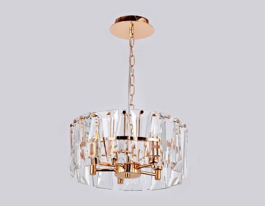Ambrella Подвесная люстра с хрусталем TR5167 GD/CL золото/прозрачный E14/5 max 40W D380*515 — миниатюра 2