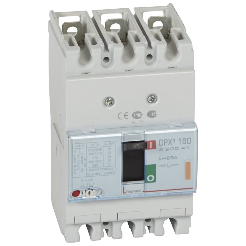 Legrand DPX3 160 Автоматический выключатель 3P 25А 25kA 420041