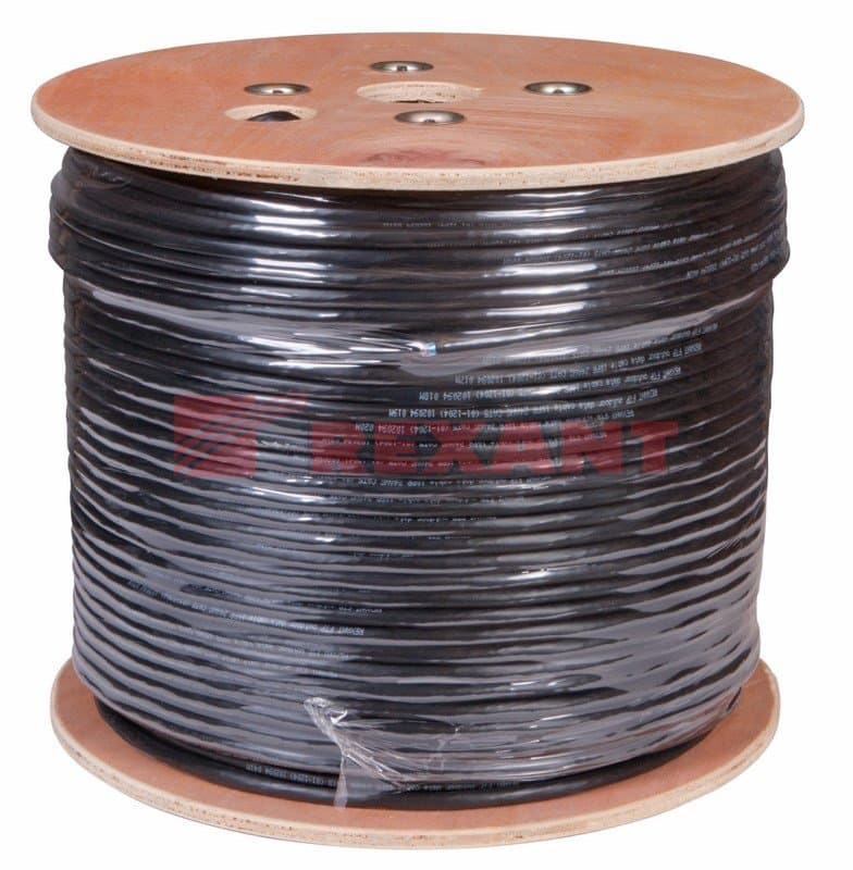 Кабель FTP 10PR 24AWG CAT5 305м OUTDOOR Rexant 01-1204 — миниатюра 2