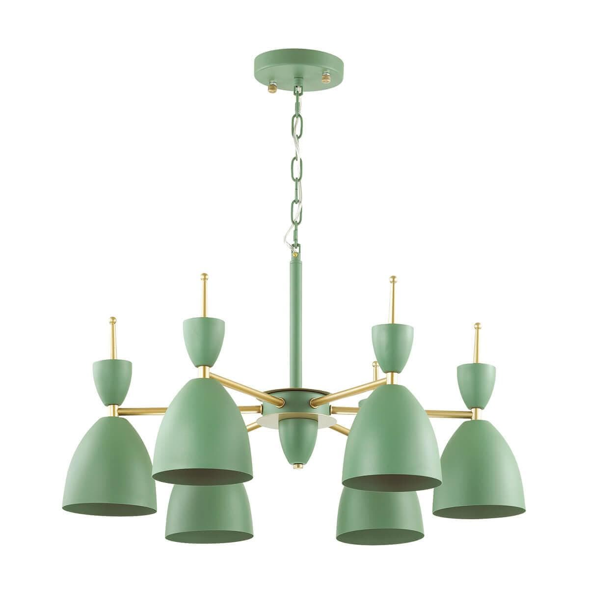 Lumion 3785/6 LN19 073 зеленый, золото Люстра E27 6*60W 220V GEMMA — миниатюра 2
