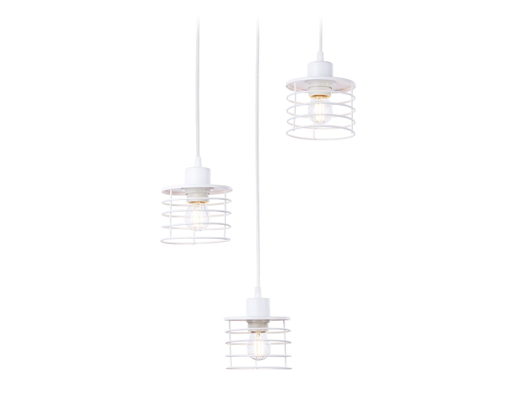 Ambrella Подвесной светильник в стиле лофт TR8078/3 WH белый E27*3 max 40W D372*1170