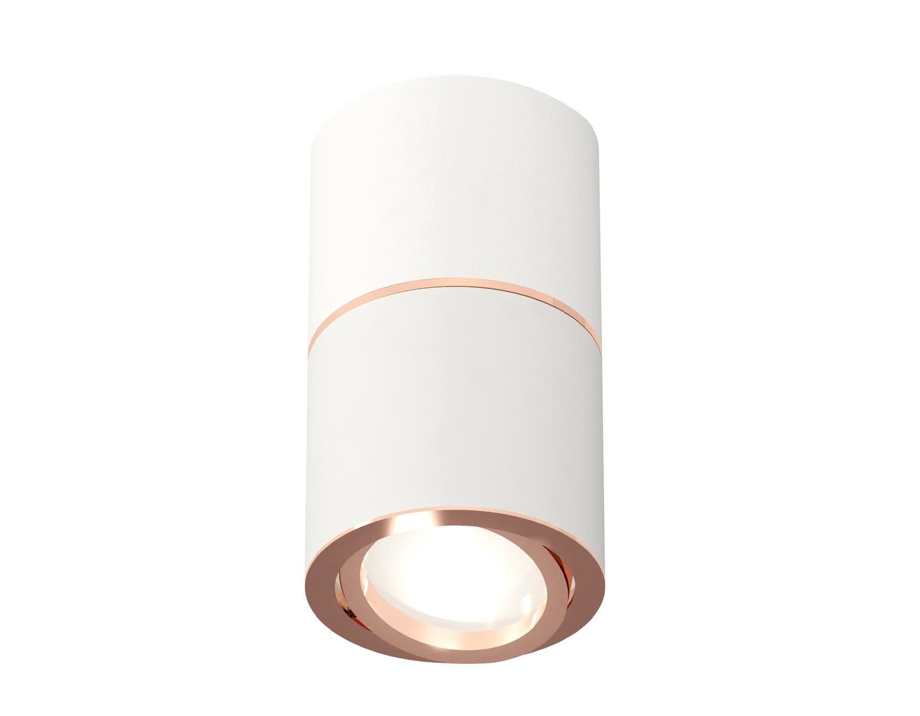 Ambrella Комплект накладного поворотного светильника XS7401220 SWH/PPG белый песок/золото розовое полированное MR16 GU5.3 (C7401, A2073, C7401, N7005)