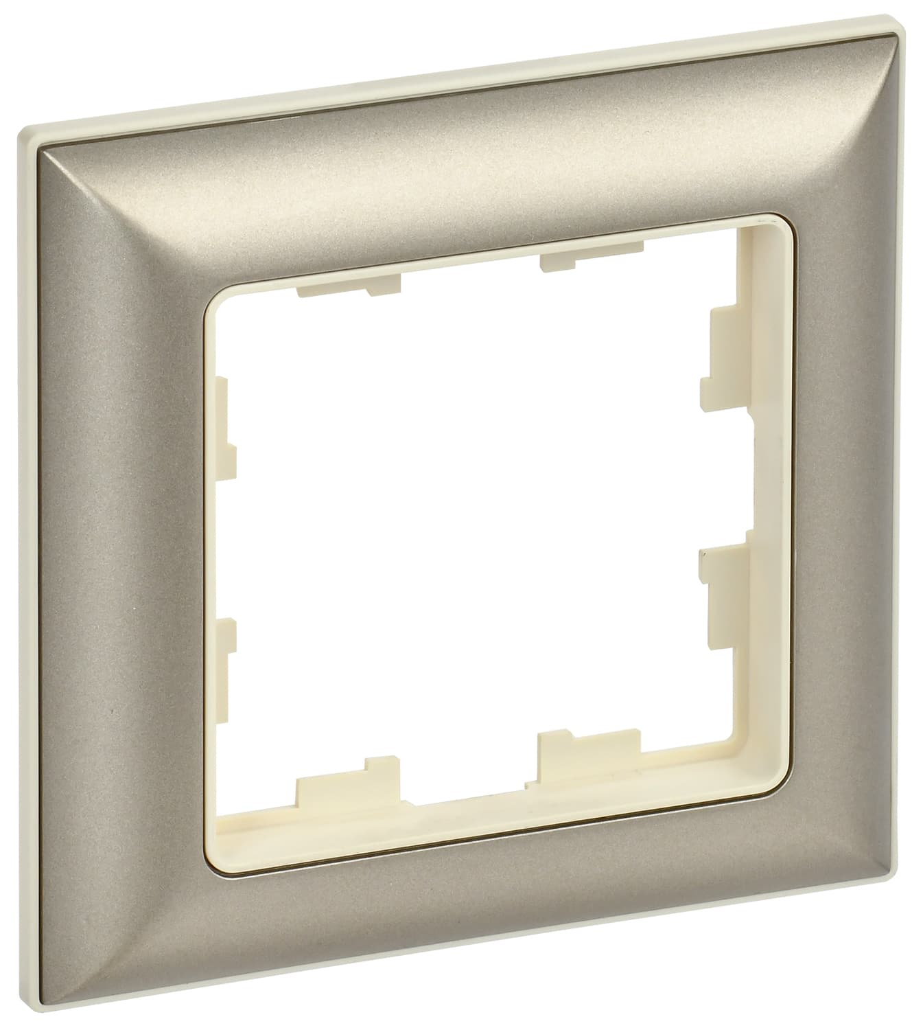 IEK BRITE DECOR Шампань/беж 3D-форма Рамка 1-м РУ-1-Бр